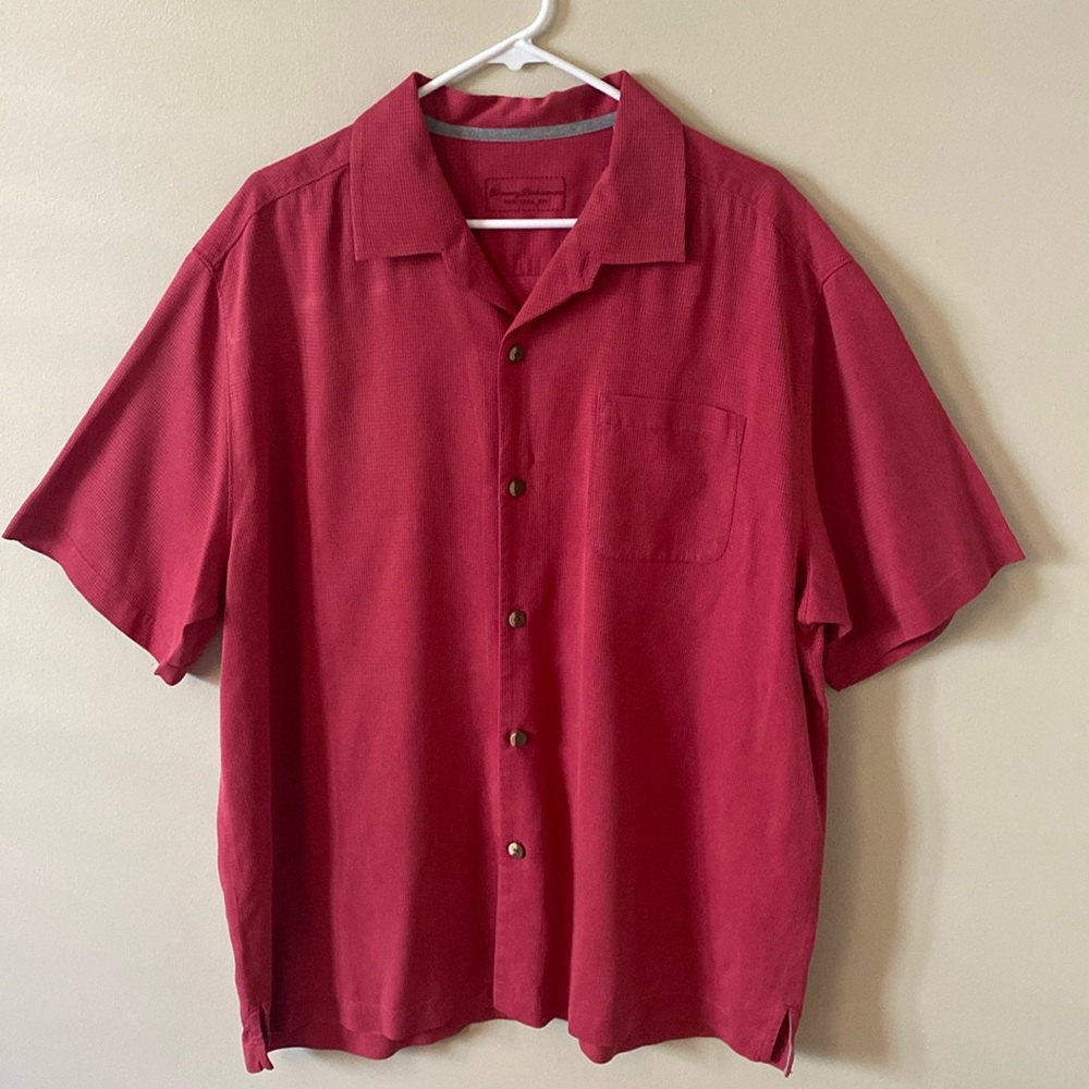 Tommy Bahama Tropic Isles Silk Camp Shirt - Red